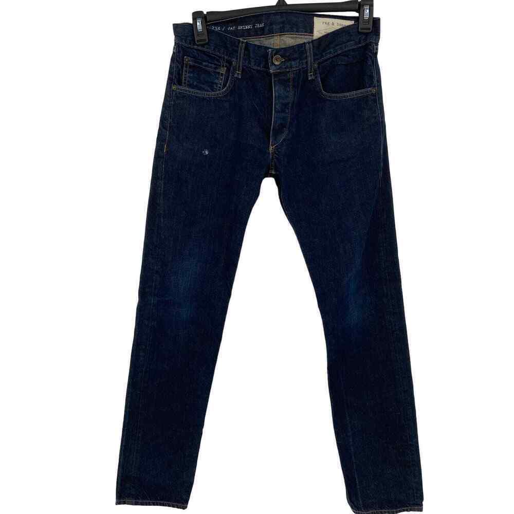 Rag & Bone Jay Skinny Jeans Men's Size 32 Button Fly 100% Cotton Denim